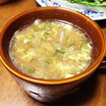 YUKIKI☆'s cooksnap of when they made 冷しゃぶの茹で汁でかき玉汁〜.