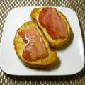 Satoco❋'s cooksnap of when they made 仕上げにハチミツ＊ベーコントースト.