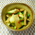 Satoco❋'s cooksnap of when they made ✿きゅうりの穂先メンマ和え✿.