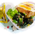 ゆけり３兄弟's cooksnap of when they made 簡単かわいいお弁当 海苔巻ほうれん草.