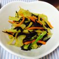 のん＊＊'s cooksnap of when they made ☆炒めヒジキ☆ブロッコリーの芯を使って☆.