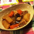 オレ（ひげ）'s cooksnap of when they made 美味、豚バラ肉と大根の照り煮.