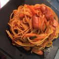 えいたー45's cooksnap of when they made ウィンナーたっぷり！普通のナポリタン.