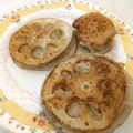yuyurere's cooksnap of when they made 豚ミンチ○o。.蓮根挟み焼き.。o○.