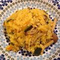 Mayflour's cooksnap of when they made かぼちゃとしめじのコンソメスープリゾット.