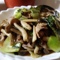 けんしんまる's cooksnap of when they made 豚とキノコとちんげん菜炒め.