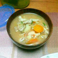 yui_neko's cooksnap of when they made 具だくさん♪玉ねぎのあまい豚汁.