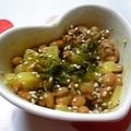 Reina6's cooksnap of when they made ごまたくあん納豆.