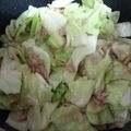 nnamin's cooksnap of when they made キャベツとツナのガーリック炒め.