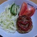 CafeLeche's cooksnap of when they made 基本のハンバーグ.