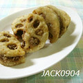 JACK0904's cooksnap of when they made レンコンのはさみ揚げ＊柚子胡椒風味＊.