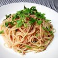 Quegiro's cooksnap of when they made コリアンダーとツナのパスタ.
