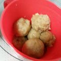 ユカtoマオマオ's cooksnap of when they made もちもちキープのバナナ入りおから団子.