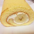 ココロココロココ's cooksnap of when they made ふわふわバナナのロールケーキ.