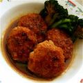 愛と雪's cooksnap of when they made 簡単!お弁当にも!鶏ひき肉つくね.