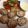 Kawwwna's cooksnap of when they made 豚ミンチ○o。.蓮根挟み焼き.。o○.