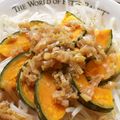 青空ひまわり's cooksnap of when they made 学校給食で大人気かぼちゃのネギソース.