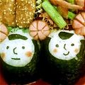 ﾄﾐﾄﾐ♪'s cooksnap of when they made 簡単かわいいお弁当 〜顔おにぎり.