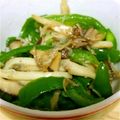 ひま母's cooksnap of when they made エリンギ、ピーマン炒め.