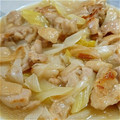 ぽ（・囚・）ん's cooksnap of when they made 鶏むねと白ネギの生姜とろみ炒め.