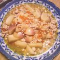 meo35's cooksnap of when they made カブのとろとろ鶏そぼろ煮.