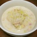 ぽんずー's cooksnap of when they made 白菜とベーコンのミルクスープ.
