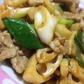 おむまる's cooksnap of when they made 鶏肉と蓮根と長葱の香ばし炒め.
