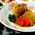 inyako's cooksnap of when they made ✿手羽元と大根の生姜煮✿.