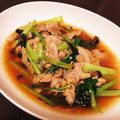 クックコケコケ's cooksnap of when they made 簡単中華風♪小松菜と豚肉炒め。.