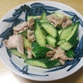 書セラピスト流香's cooksnap of when they made きゅうりと豚バラの炒めもの.