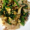 あかぷり's cooksnap of when they made ウェイパーで卵豚肉ほうれん草の野菜炒め.