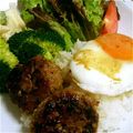 ＭＯＫＯＳＮＯＷ's cooksnap of when they made ロコモコ丼～ハンバーグリメイク～.