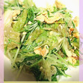 maminyanko's cooksnap of when they made ☆レタスと水菜の卵炒め♪マヨネーズ和え☆.