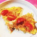 クックI4EXVR☆'s cooksnap of when they made 弁当に！簡単ニンジンしりしり卵ピザ♡.