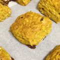 ビッフィー's cooksnap of when they made かぼちゃとラムレーズンのほっこりスコーン.