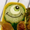 2boys☆母's cooksnap of when they made キャラ弁★マイク★モンスターズインク.