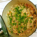 クマフミヲ's cooksnap of when they made 鶏とごぼうのピラフ.