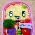 煮干し's cooksnap of when they made 手抜きふなっしーキャラ弁.