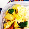 Wolfe's cooksnap of when they made *お弁当*オクラとウインナーと卵の炒め物.