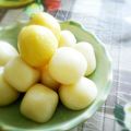千両屋's cooksnap of when they made 柚子こしょうみたらし団子　★　月見団子.