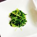 ＫawausosO's cooksnap of when they made 再収穫の豆苗でレンジ胡麻和え.