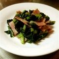 もりった's cooksnap of when they made 小松菜とベーコン炒め.