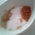 ゆのほなッチ★'s cooksnap of when they made 離乳食✩バナナとヨーグルトのきな粉かけ.