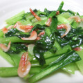 おーえまゆり's cooksnap of when they made 小松菜と乾燥小エビの炒め物.