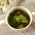 ふなここ's cooksnap of when they made ＊ターサイと椎茸の中華スープ＊.