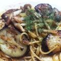 酢豚の素's cooksnap of when they made なすとしめじとソーセージでパスタ♪.
