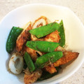 とたまみこさん's cooksnap of when they made 竹輪と絹さやの鰹節炒め.