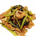 ぴぉたん's cooksnap of when they made 小松菜と豚肉のポン酢炒め.