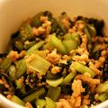 BiwacoJune's cooksnap of when they made 小松菜と鶏ミンチ炒め.