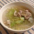◆しまこ◆'s cooksnap of when they made 大根、レタス、お肉の鍋.